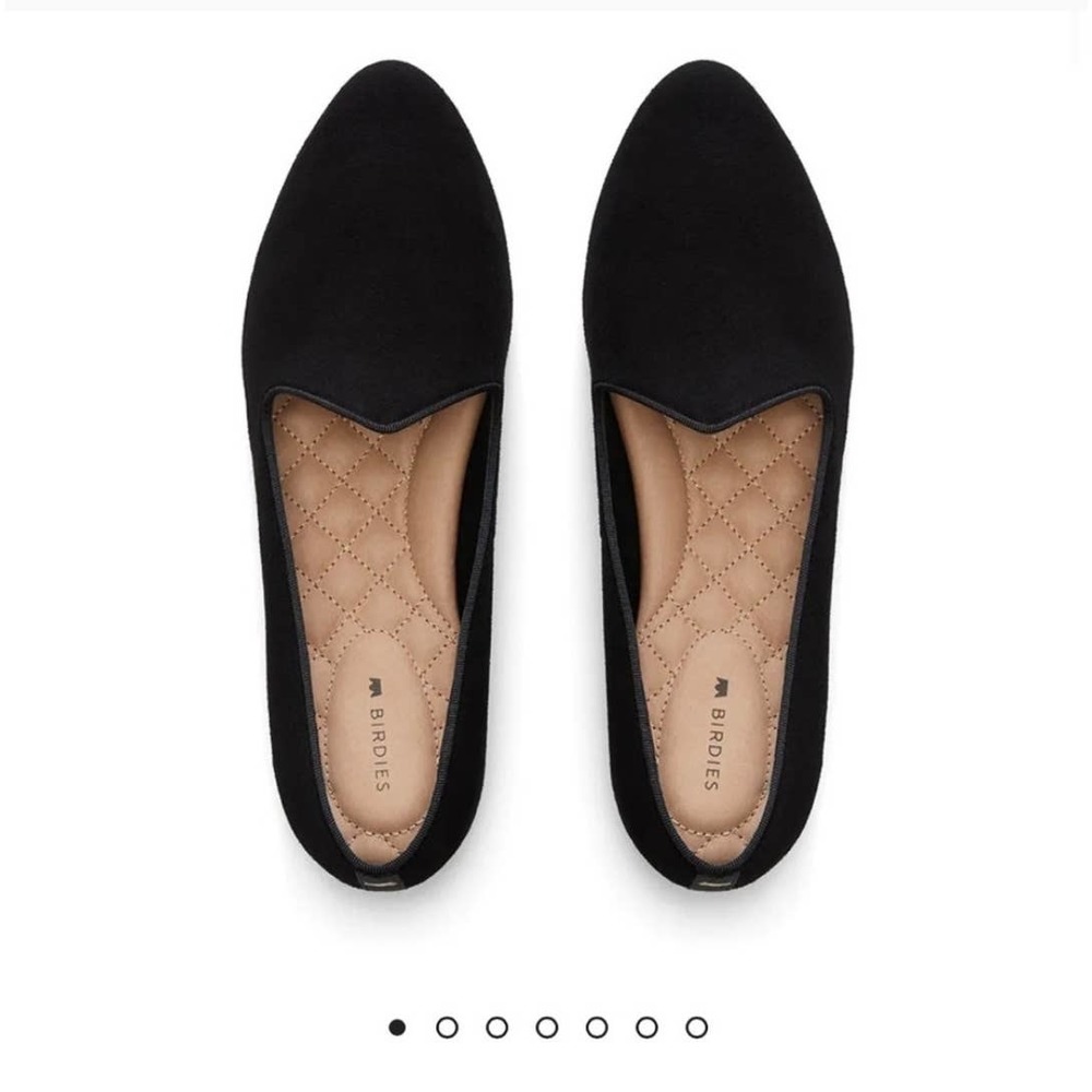 Birdies black velvet loafers 11